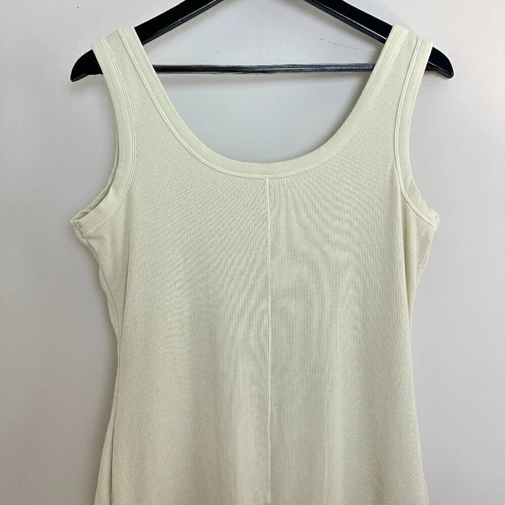 SKIMS Rib Stretch Cotton Romper in Bone Size 3X